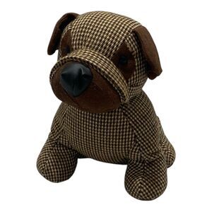 Huntington Home Weighted Dog Plush Door Stopper Stuffed Figure 9” Decor